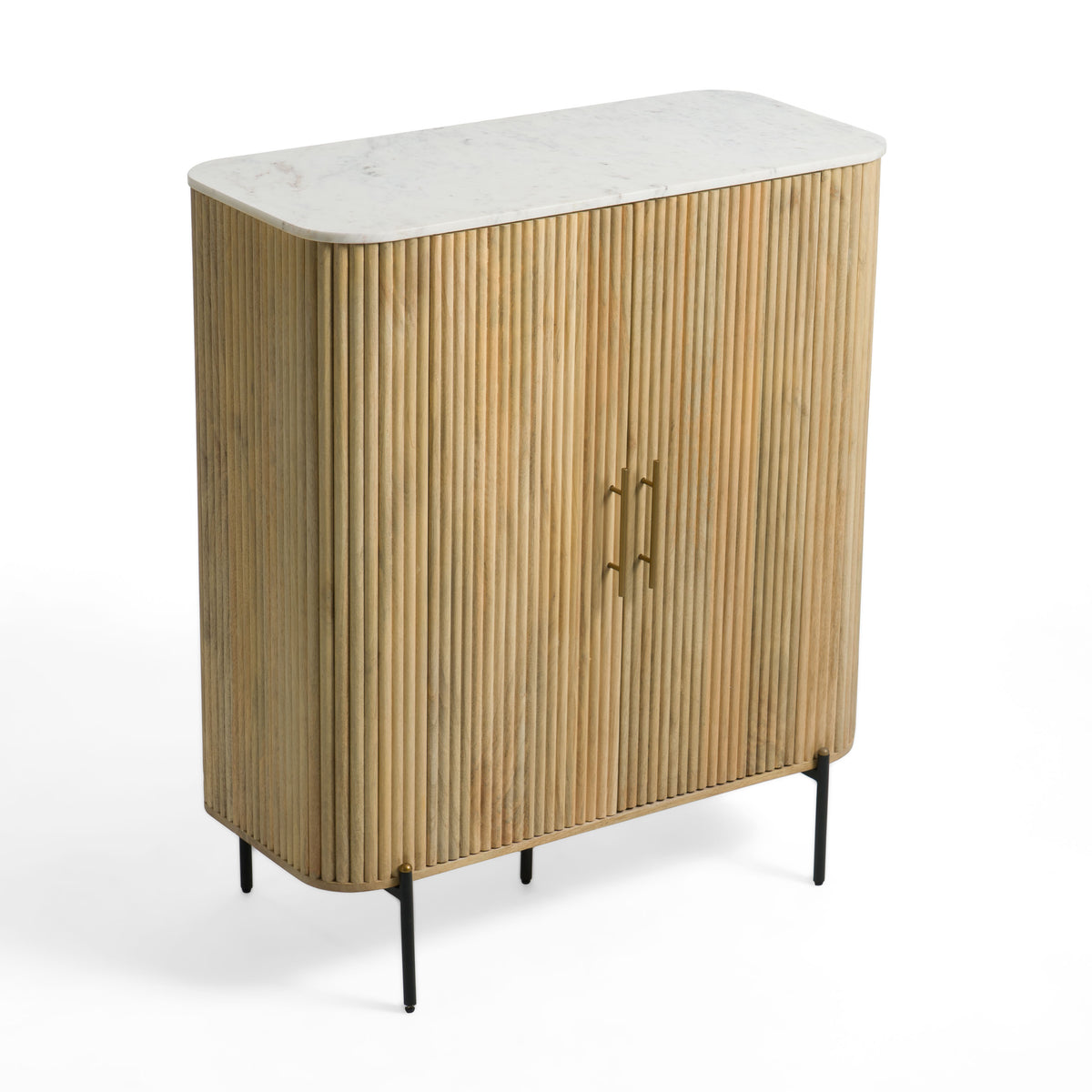 Cambridge White Marble & Mango Tall Buffet by VIG Furniture - View 2