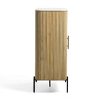 Cambridge White Marble & Mango Tall Buffet by VIG Furniture - View 3