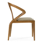 Campbell Mid-Century Modern Taupe Leatherette & Walnut Dining Chair by VIG Furniture - View 6