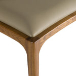 Campbell Mid-Century Modern Taupe Leatherette & Walnut Dining Chair by VIG Furniture - View 9