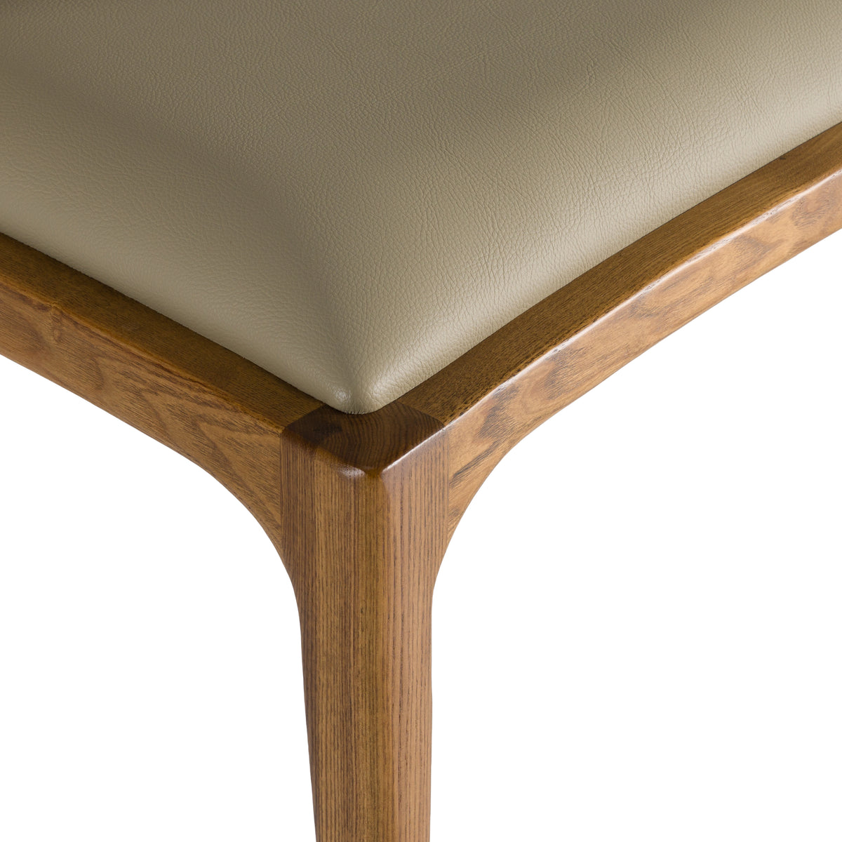 Campbell Mid-Century Modern Taupe Leatherette & Walnut Dining Chair by VIG Furniture - View 9