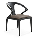 Campbell - Mid-Century Modern Grey Leatherette & Black Ash Dining Chair by VIG Furniture - View 1