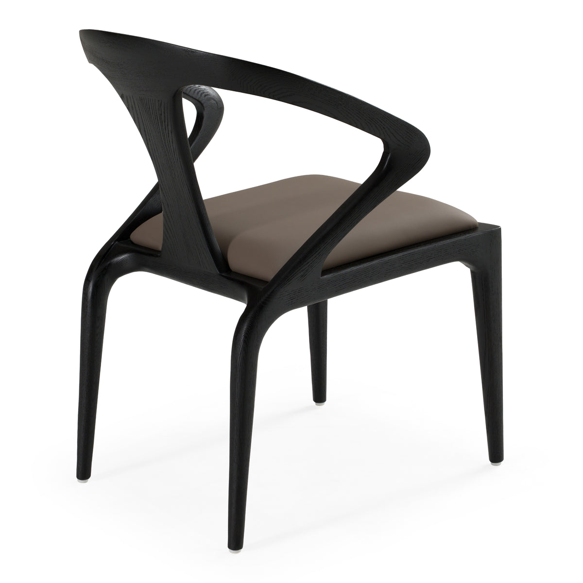 Campbell - Mid-Century Modern Grey Leatherette & Black Ash Dining Chair by VIG Furniture - View 6