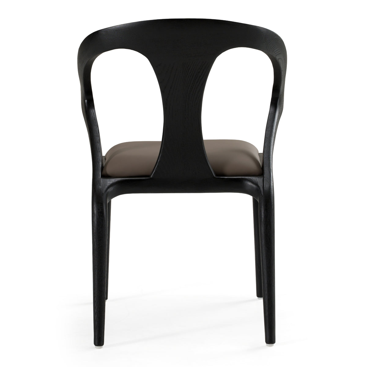 Campbell - Mid-Century Modern Grey Leatherette & Black Ash Dining Chair by VIG Furniture - View 7