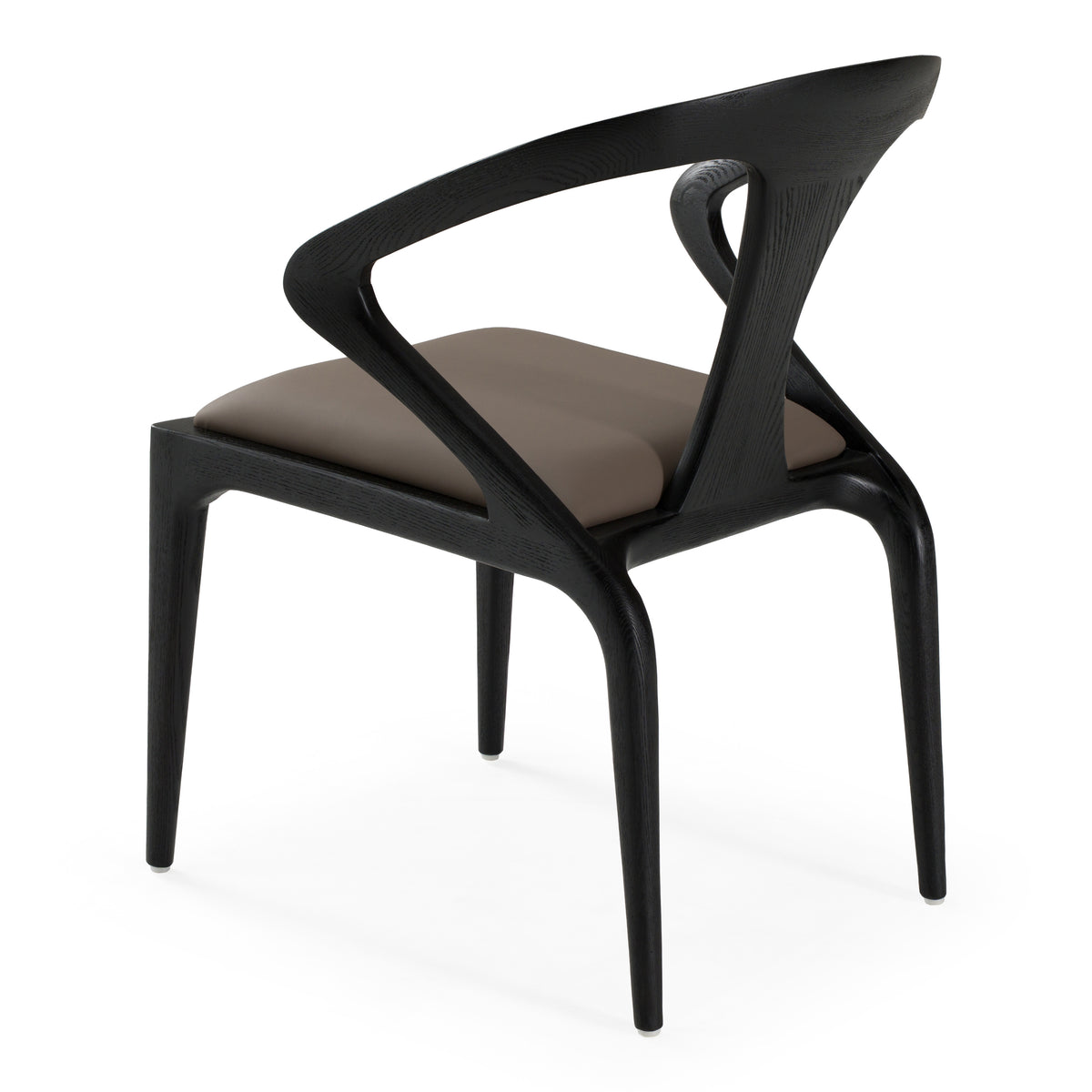 Campbell - Mid-Century Modern Grey Leatherette & Black Ash Dining Chair by VIG Furniture - View 10