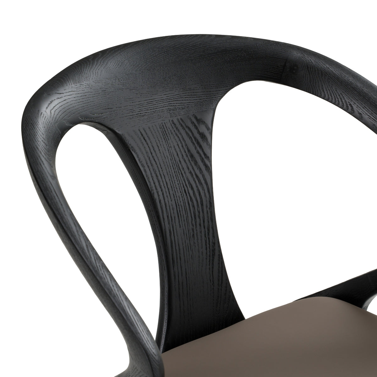 Campbell - Mid-Century Modern Grey Leatherette & Black Ash Dining Chair by VIG Furniture - View 8