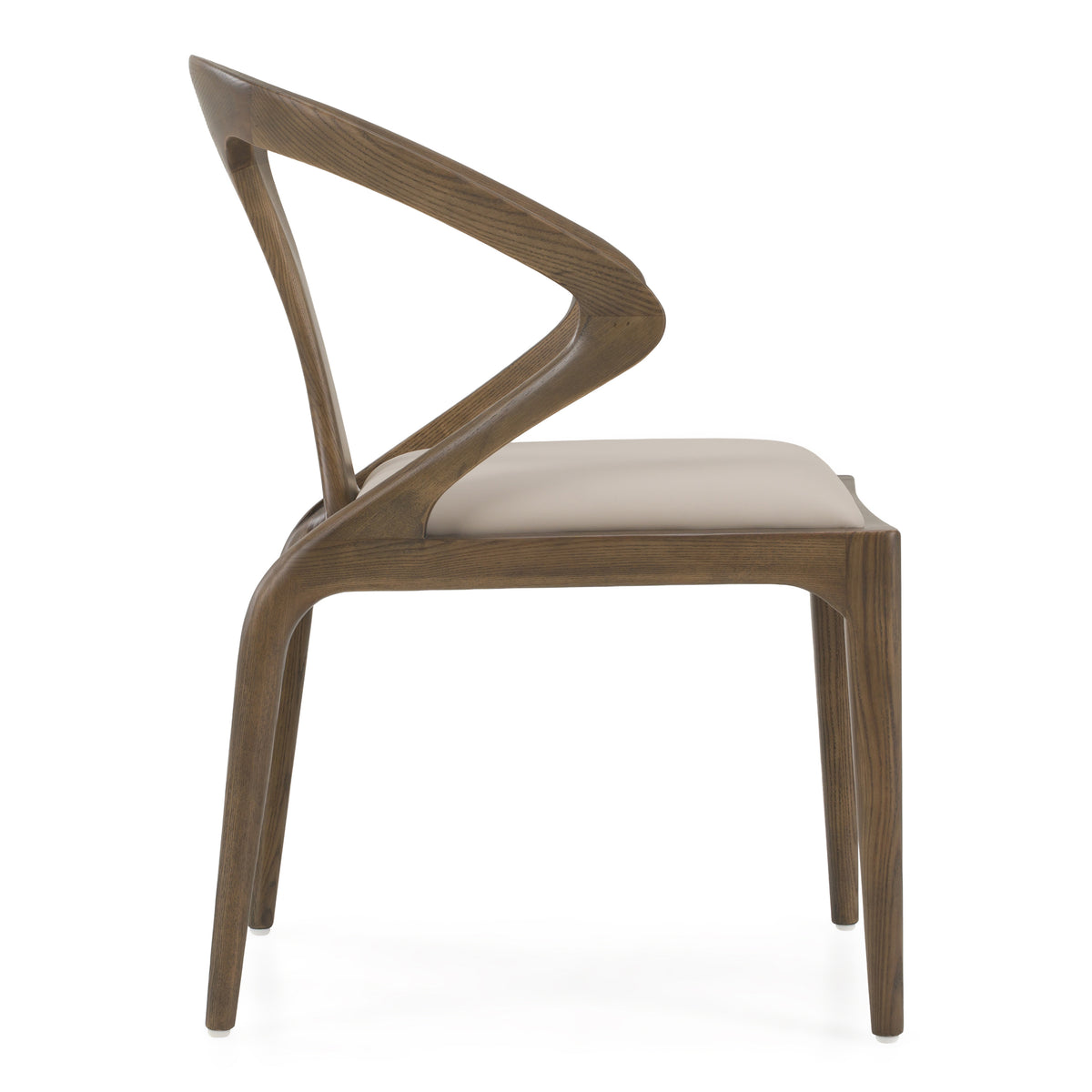 Campbell - Mid-Century Modern Grey Leatherette & Grey Ash Dining Chair by VIG Furniture - View 2