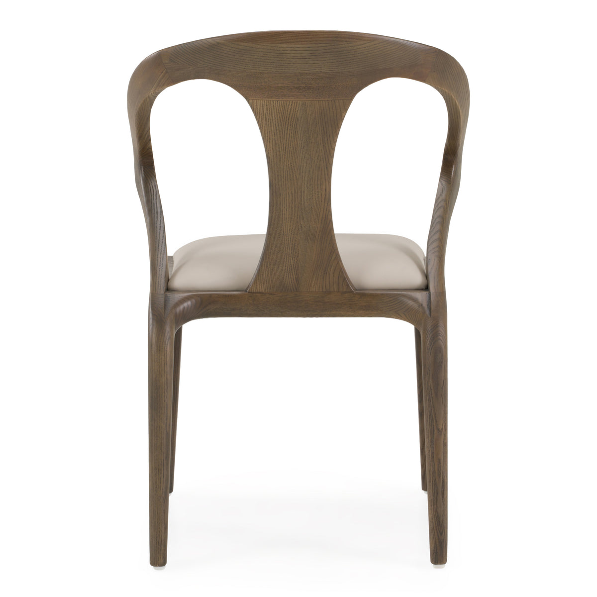 Campbell - Mid-Century Modern Grey Leatherette & Grey Ash Dining Chair by VIG Furniture - View 4