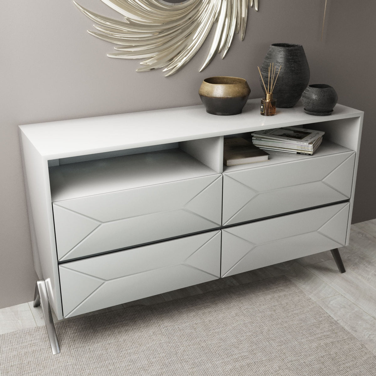 Candid Modern White Dresser by VIG Furniture - View 4