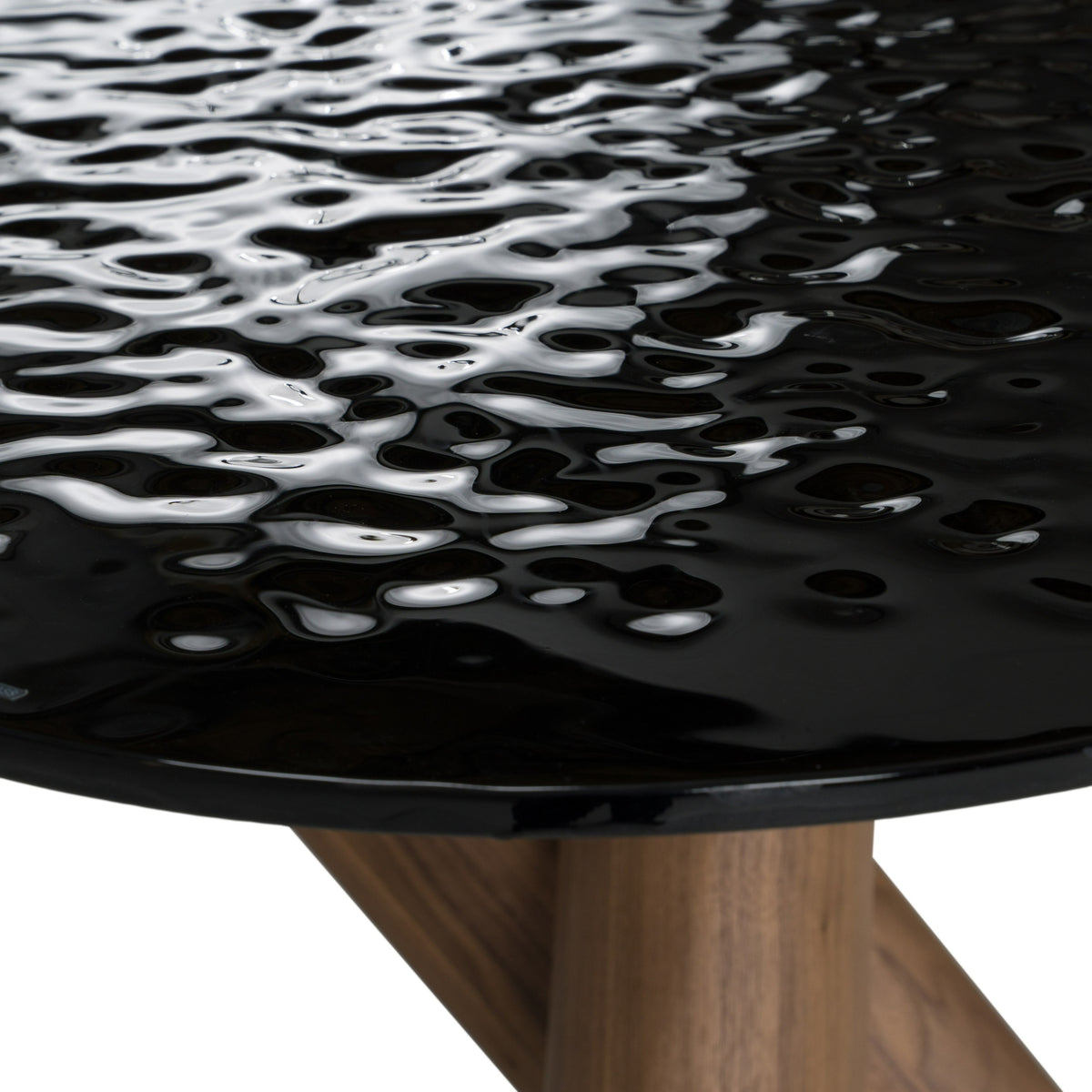 Carnaby - Modern Dark Grey Glass + Walnut Dining Table by VIG Furniture - View 4