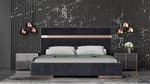 Eastern King Cartier Modern Black & Brushed Bronze Bedroom Set