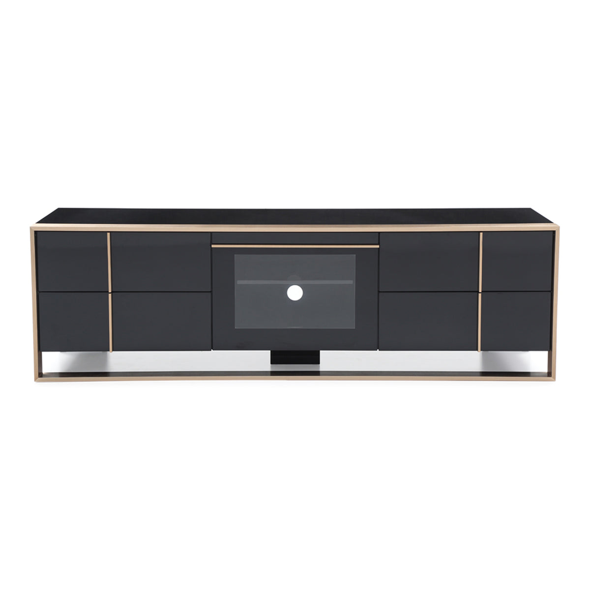 Cartier Modern Black & Rosegold TV Stand by VIG Furniture - View 1