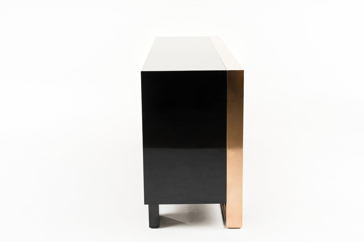 Cartier Modern Black & Rosegold Buffet by VIG Furniture - View 4