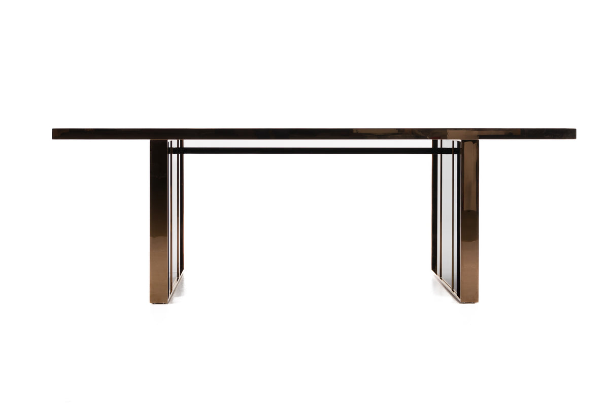 Cartier Modern Black & Rosegold Dining Table by VIG Furniture - View 8