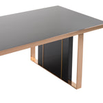 Cartier Modern Black & Rosegold Dining Table by VIG Furniture - View 11