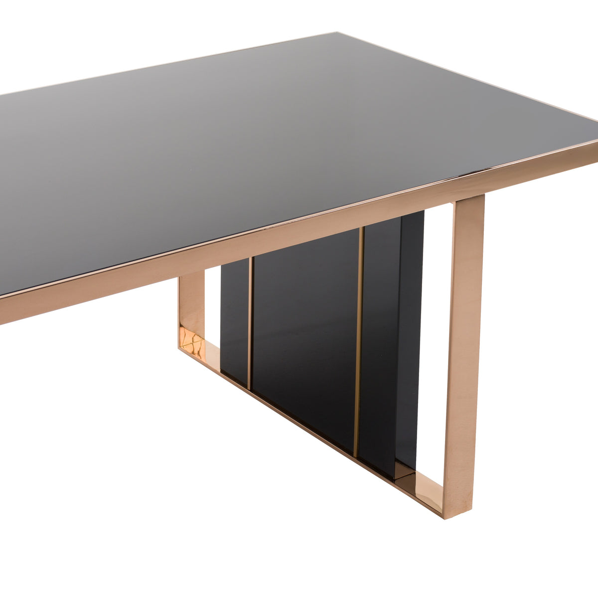 Cartier Modern Black & Rosegold Dining Table by VIG Furniture - View 11