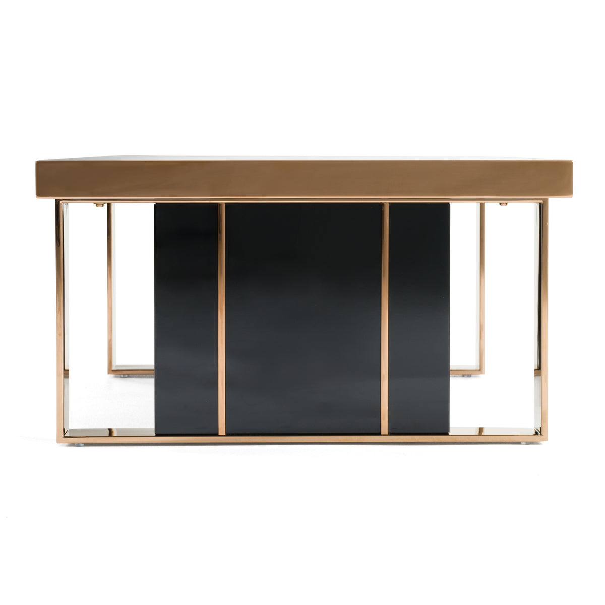 Cartier Modern Black & Rosegold Coffee Table by VIG Furniture - View 6