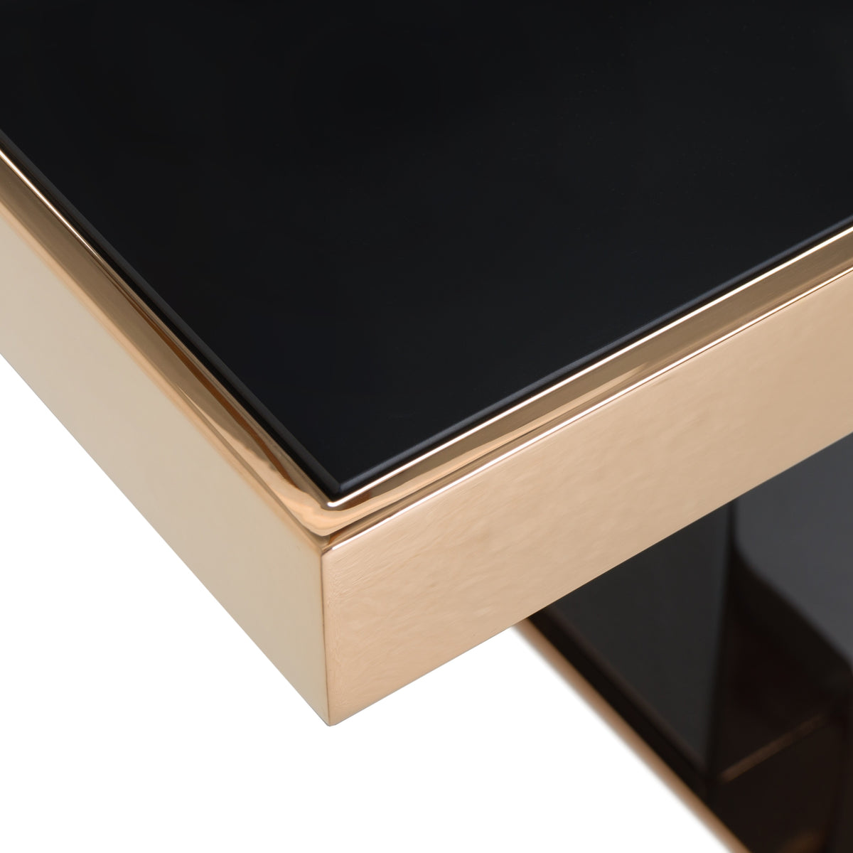 Cartier Modern Black & Rosegold Coffee Table by VIG Furniture - View 7