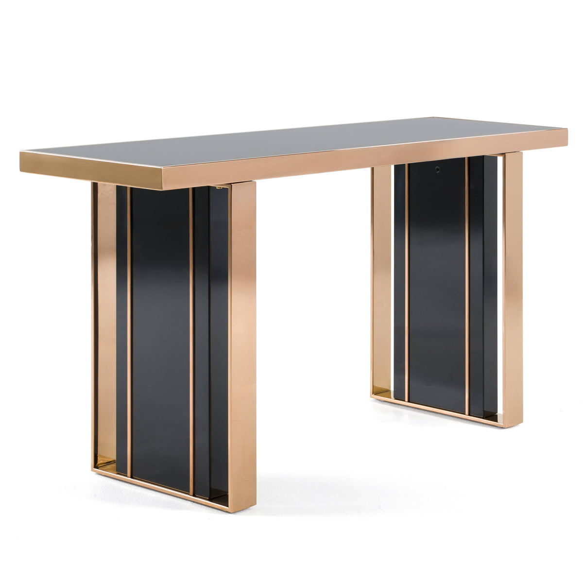 Cartier Modern Black & Rosegold Console Table by VIG Furniture - View 4
