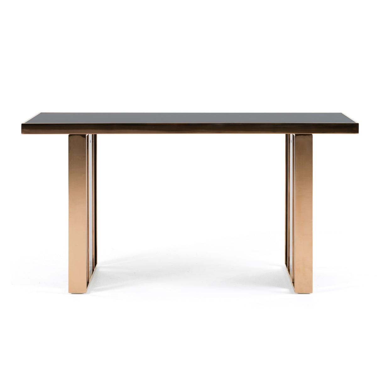 Cartier Modern Black & Rosegold Console Table by VIG Furniture - View 1