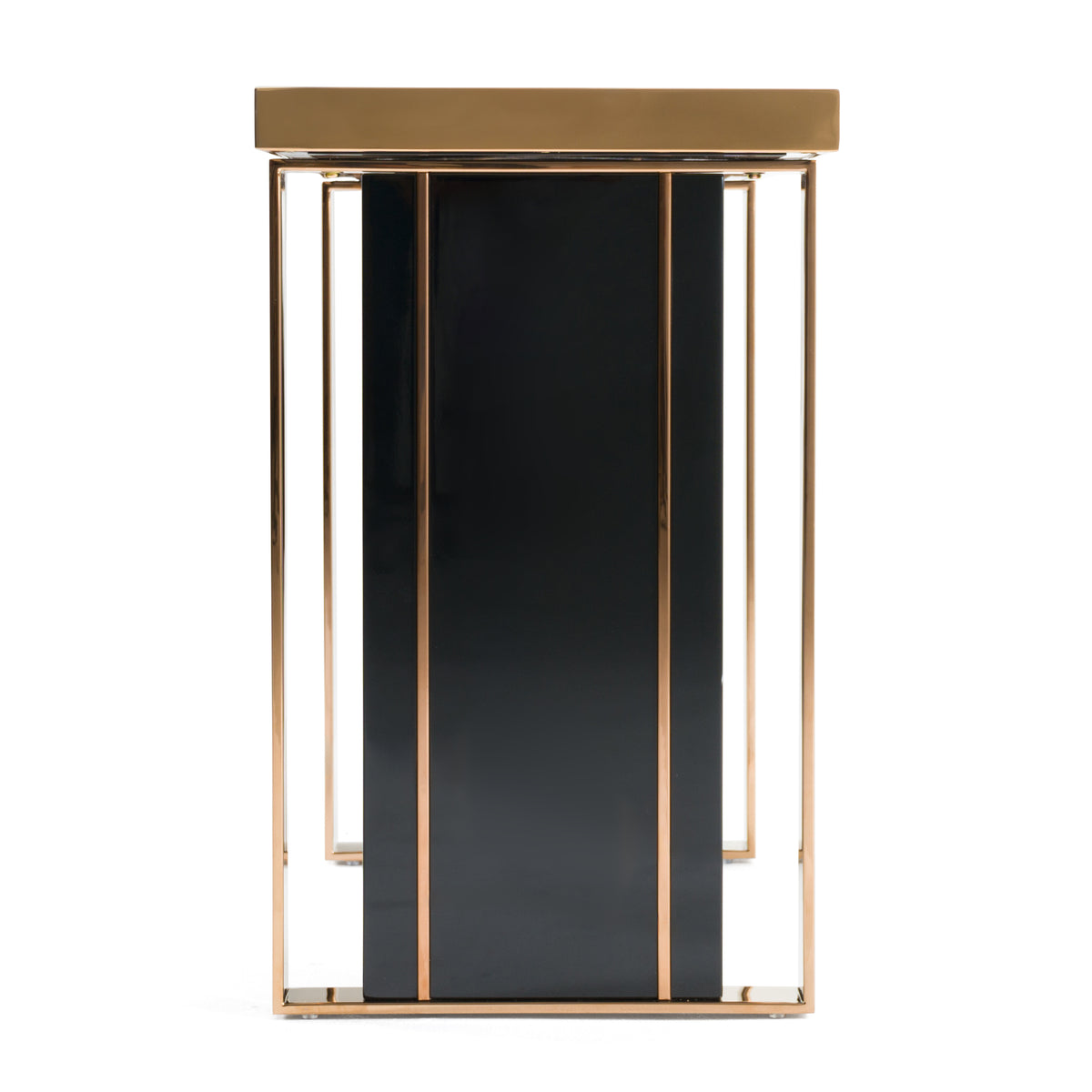 Cartier Modern Black & Rosegold Console Table by VIG Furniture - View 6