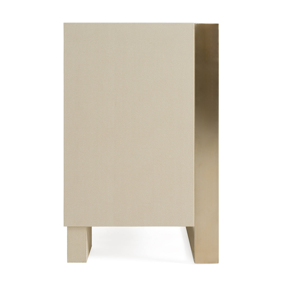 Cartier - Modern Beige Shagreen and Brushed Brass Dresser by VIG Furniture - View 6