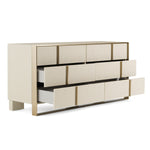 Cartier - Modern Beige Shagreen and Brushed Brass Dresser by VIG Furniture - View 10