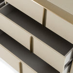 Cartier - Modern Beige Shagreen and Brushed Brass Dresser by VIG Furniture - View 8