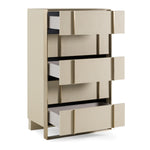 Cartier - Modern Beige Shagreen and Brushed Brass Chest by VIG Furniture - View 7