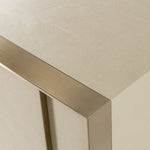 Cartier - Modern Beige Shagreen and Brushed Brass Chest by VIG Furniture - View 6