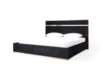 Cartier - Queen Modern Black + Rose Gold Bed + Nightstands by VIG Furniture - View 2