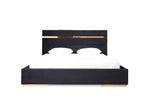 Cartier - Eastern King Modern Black + Rose Gold Bed + Nightstands by VIG Furniture - View 3