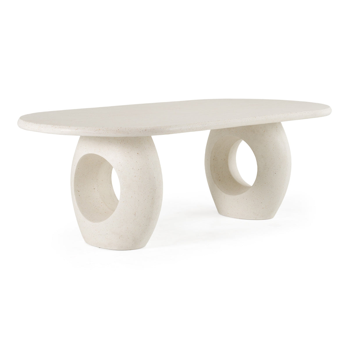 Carville - Modern Terrazzo Concrete Oval Dining Table by VIG Furniture - View 2