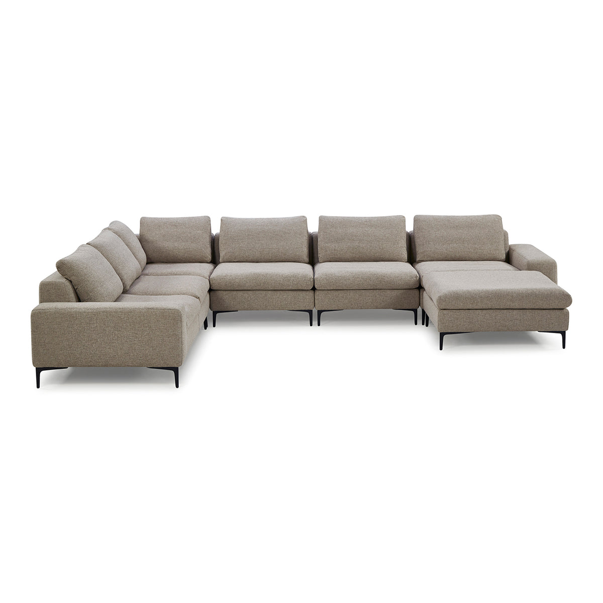 Cascade - Modern Beige Fabric U Shaped Sectional Sofa by VIG Furniture - View 1