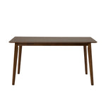 Castillo + Jordan - Modern Grey Fabric + Walnut 4-Piece Dining Set by VIG Furniture - View 2