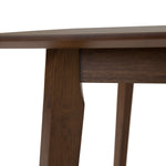 Castillo + Jordan - Modern Grey Fabric + Walnut 4-Piece Dining Set by VIG Furniture - View 5