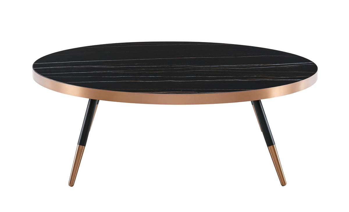 Cayson - Modern Black Ceramic Coffee Table by VIG Furniture - View 1