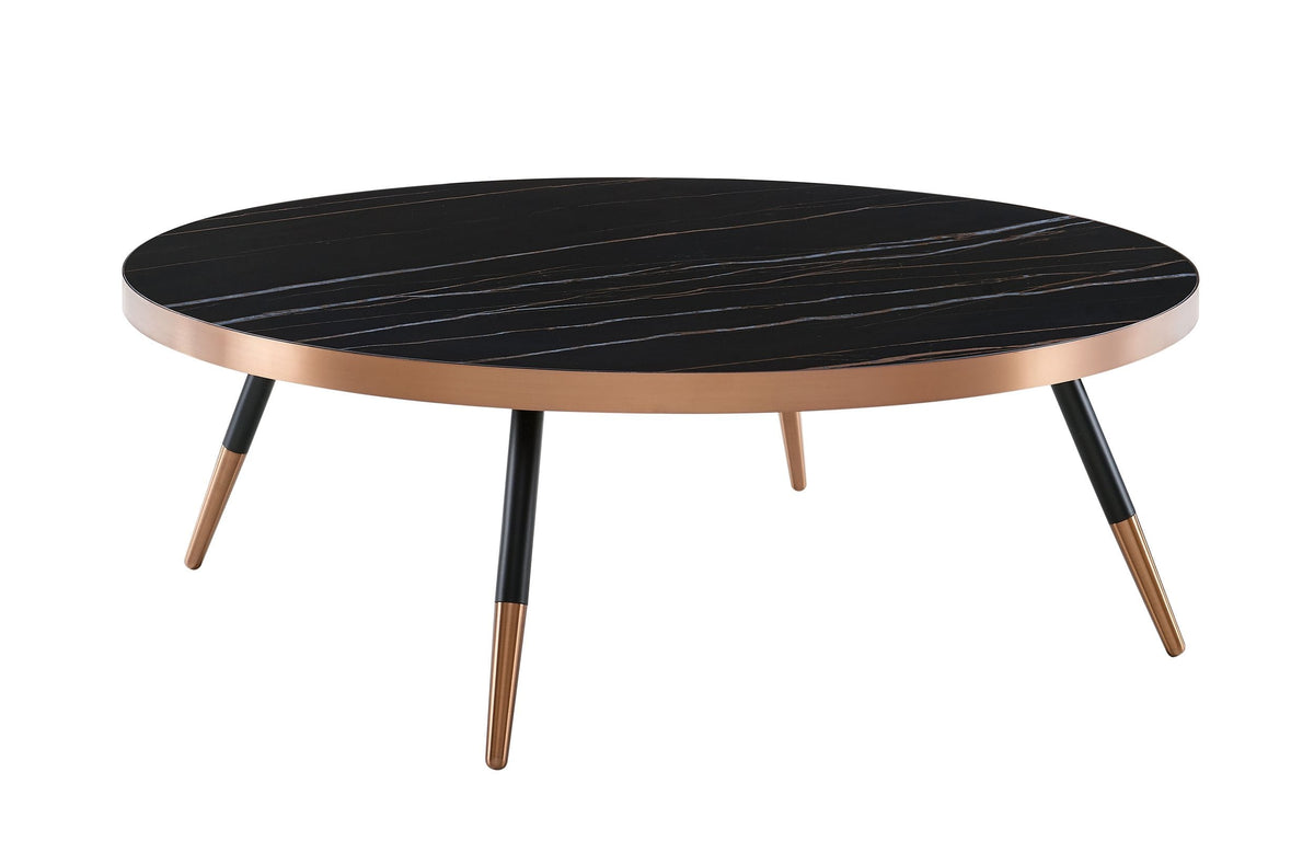 Cayson - Modern Black Ceramic Coffee Table by VIG Furniture - View 2