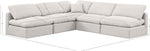Indulge - Linen 5 Piece Modular Corner Armless Sectional