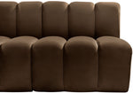 Arc - Velvet 5 Piece U-Shaped Modular Sofa
