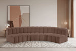 Arc - Faux Leather 5 Piece U-Shaped Modular Sofa