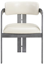 Aurum - Vegan Leather Upholstered Dining Chair With Gray Base (Set of 2)