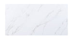 Caspian - Dining Table - White Printed Faux Marble Top & Black