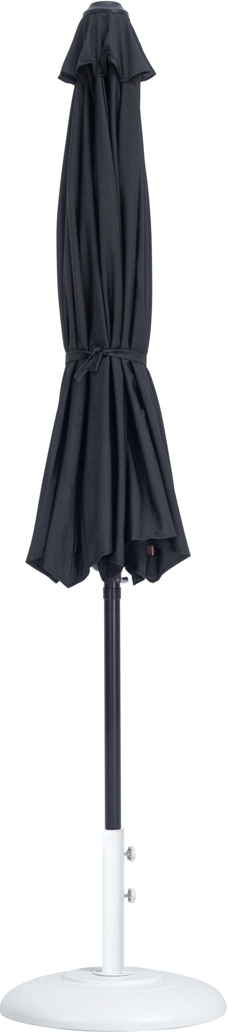 Fiji - Aluminum Patio Umbrella With Round White And Black Base