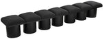 Pavilion - 7 Piece Modular Bench With Black Base