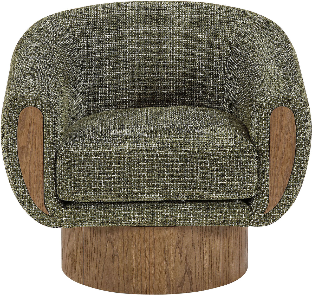 Avella - Interwoven Fabric Swivel Accent Chair