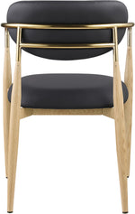Ronda - Vegan Leather Upholstered Dining Arm Chair - Natural Legs