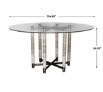 Hex - Dining Table - Black / Gray