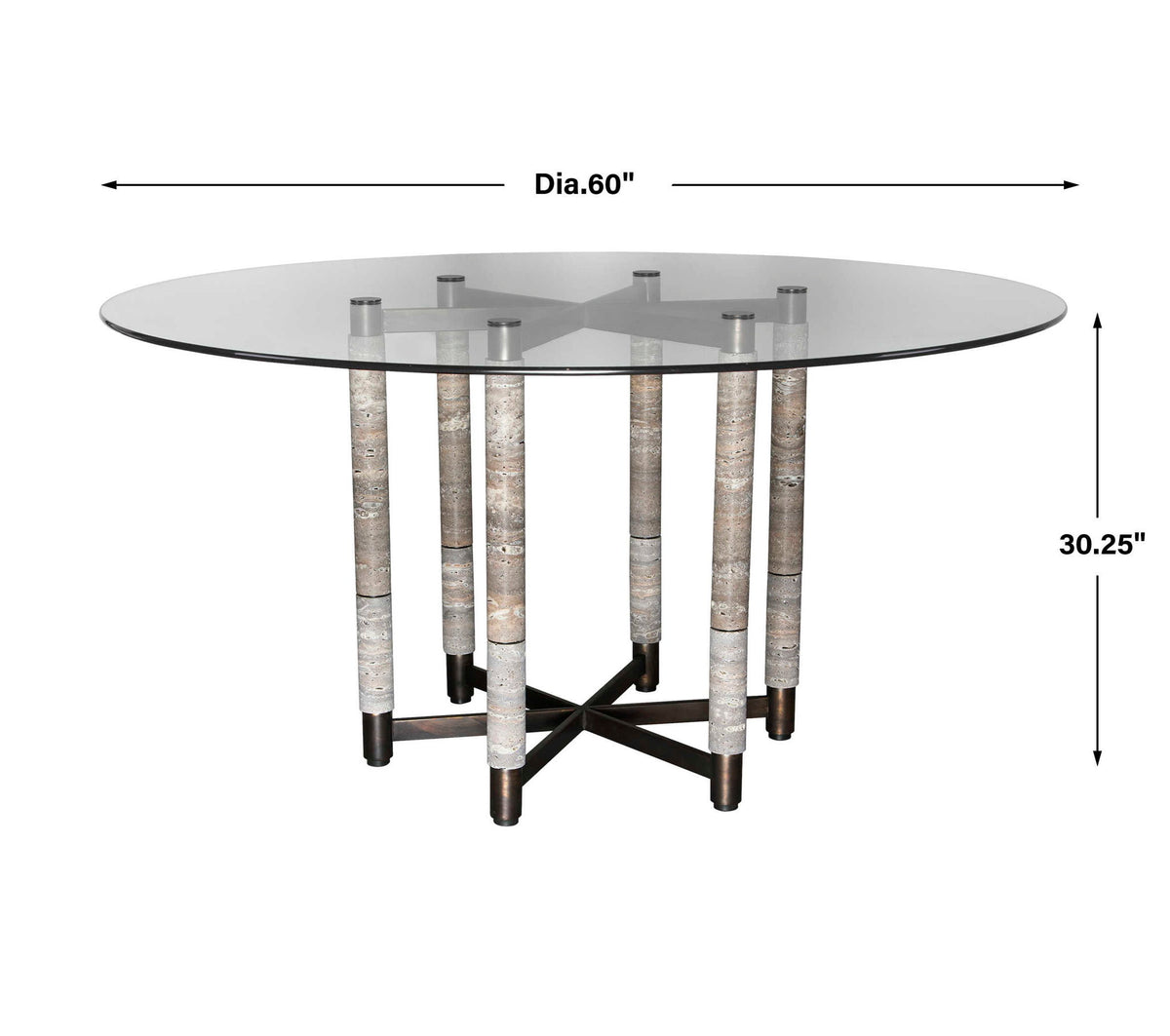 Hex - Dining Table - Black / Gray
