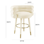 Betty - Velvet Counter Stool